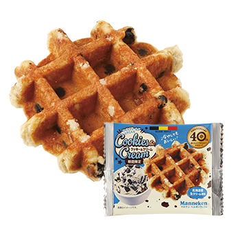 クッキー＆クリームワッフル